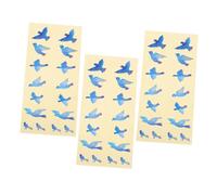 iplusmile 3 pièces Stickers Autocollants Guitare Électrique PVC Motifs Oiseaux Colorés Décorations Créatives Auto-adhésives pour Guitares Acoustiques et Électriques Accessoire Personnalisé