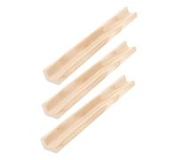 iplusmile 3 pièces Support pour Dominos et Lettres Plateau Artisanal Naturel Porte-Carreaux pour Jeux de Dominos Mahjong Train Mexicain Support DIY pour Loisirs Créatifs