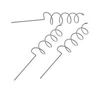 iplusmile 3 pièces Support Spirale pour Plantes Lot de Tuteurs Réutilisables pour Tomates Haricots et Fleurs Piquets Solides pour Jardin Extérieur Facile à Insérer et Ajuster