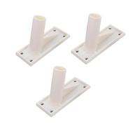iplusmile 3 pièces Supports Muraux de Drapeaux Autocollants de Supports pour Mâts de Drapeaux Fixation Stable et Fiable pour Toutes Célébrations et Décorations de Fête