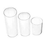iplusmile 3 Pièces Tasse de Bougie en Verre bougeoir Multiple Abat-Jour Bougie Pilier Décoration si bougeoirs la Bougie représente Les Bougies piliers Un Verre Transparent