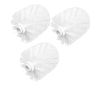 iplusmile 3 pièces Tête de Rechange pour Brosse WC Plastique Remplacement Pratique et Facile à Installer pour Nettoyage des Toilettes
