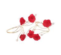 iplusmile 3 Pièces Upper Arm Set Adjustable Metal Floral Bangles Hollow Lightweight Breathable Jewelry For Women Daily And Party Wear
