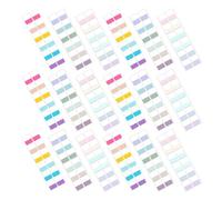 iplusmile 30 Feuilles Étiquettes Index Autocollantes Colorées Marque-pages Adhésifs Écrits Onglets Amovibles pour Cahiers et Classeurs Marquage Visuel pour Bureau et École