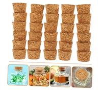 iplusmile 30 Pièces Bouchons Liège Coniques Bouchons de Remplacement pour Bouteilles pour Bouteilles à Scellage pour Vins et Boissons Ouvertes