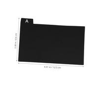 iplusmile 30 pièces Diviseurs de Cartes Index Noirs PP pour Classement Alphabétique Compartiments Organisation Polyvalents pour Documents Recettes Bureau et Maison