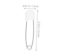 iplusmile 30 pièces Épingles de Sécurité Couches Blanches Grandes Multifonctions Portables et Pratiques pour Couches Lingettes et Accessoires