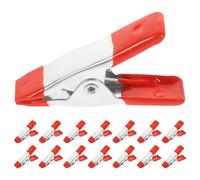 iplusmile 30 Pièces Pinces à Ressort Robustes de 2 Pouces en Fer Galvanisé Rouge, Clip Multifonction Léger et Compact pour Accessoires Camping et Travaux de Photographie