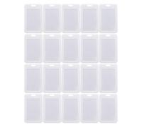 iplusmile 30 Pièces Protège-cartes Transparents en Plastique Couverture Rabattable, Protection de Carte Pratique pour Étudiants et Professionnels, Design Créatif et Stylé
