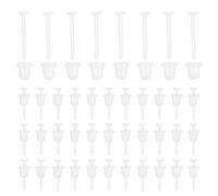 iplusmile 300 Paires Fermoirs Boucles Oreilles Transparente Bouchons Confortables et Sécurisés pour Clous et Crochets Accessoires de Remplacement Doux pour Usage Quotidien