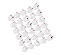 iplusmile 30pièces Statues De Mini- Résine Ornements De Lapin Phosphorescents Décorations pour Bureau Et Micro-Paysage
