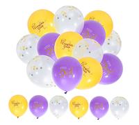 iplusmile 36 Pièces Décoration de Ballons de Graduation Ballons Latex pour Remise de Fournitures de Thèmes Variés pour Célébrations Décorations