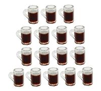 iplusmile 36 pièces Mini Cups Ornaments for Mini House Decor Vivid Miniature Mug Models with Smooth Surface for Layout Scene Adornments