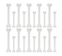 iplusmile 36 pièces Ossements Plastique Miniatures Blancs Léger et Réutilisable Décoration Halloween Ossements Artificiels pour Activités Manuelles et Décors de Fête Caveman