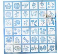 iplusmile 36 pièces Pochoirs de Peinture pour Fleurs Plantes Oiseaux et Abeilles Modèles de Dessin Réutilisables pour Bricolage et Décoration Murale