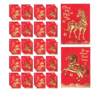 iplusmile 360 Pièces Year Envelopes Vietnamese Text Spring Festival Packets Creative Lucky Money Pockets Paper For Year Of The Horse