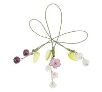 iplusmile 3pièces à Dos Forme De Tulipe Décor De Téléphone Portable Breloque Mignonne Pour Clé Ou Poignet Accessoire Décoratif