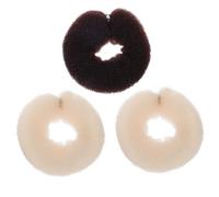 iplusmile 3pièces Accessoire Coiffure Chignon Bigoudis Nylon Souples Pour Femmes Et Filles Création De Boucles Et Chignons