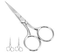 iplusmile 3pièces Ciseaux Acier Inoxydable pour Sourcils Cils et Poils Nez Coupe Précise pour Homme et Femme Outils de Beauté Polyvalents