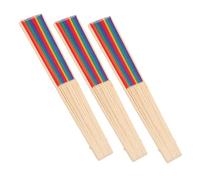 iplusmile 3pièces Éventail Arc--ciel Portable Éventais Pliables Colorés Beaux Éventais Pliables Pride Lot De Colorés Durables Pour Décoration De Mariage