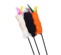 iplusmile 3pièces Jouet Interactif Taquin pour Chat Et Chaton Set De Bâtons Taquin Poils De Lapin Colorés Facile à Saisir Ranger