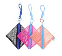 iplusmile 3pièces Trousse à Maquillage pour Rouge à Lèvres Portable Pochette Zippée de Voyage Mini Rangement pour Écouteurs Petite Pochette pour Maquillage