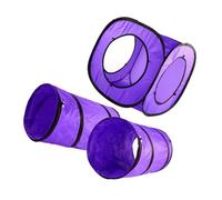 iplusmile 3pièces Tunnel pour Chat Domestique Et Tube pour Chaton Ensemble Offrant Un Espace De Jeu Amusant pour Plusieurs Chats Et Portable