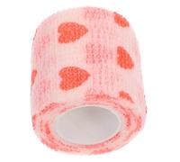 iplusmile 4.5m Bandage Auto-adhésif pour Animaux Enveloppant Élastique Non-tissé Rouge pour Chien Et Chat Protège des Salissures Blessures Moyenne