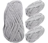iplusmile 4 Bobines de Fil à Tricoter Tressé en Polyester pour DIY Flexibilité et Toucher Confortable, pour Paquet à Tricoter et Crochet