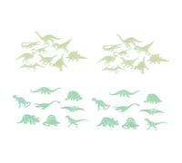 iplusmile 4 Ensemble Stickers Muraux Dinosaures Lumineux Originaux pour Chambre Garçon Fille Décoration Murale Fluorescente Amovible Lot de Vertes pour Intérieur