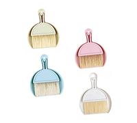 iplusmile 4 ensembles Mini Dustpan Set With Brush Portable Household Cleaning Accessory For Desk Keyboard And Laptop Durable Plastic Handle Compact And Easy To Store