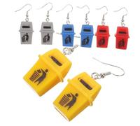 iplusmile 4 paires Boucles Oreilles Pendantes Poubelle Drôles pour Femmes Originales et Durables