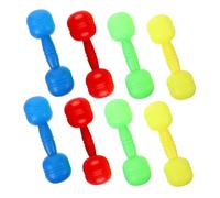 iplusmile 4 paires Haltères pour Garçon Fille avec Sons Poids Plastique Jaune Bleu Vert et Rouge Sportif Éducatif pour Tout Petits Équipement de Gymnastique et Jeu Éveil Preschool
