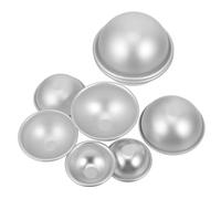 iplusmile 4 paires Moule Demi-sphère pour Boules de Bain et Savons Réutilisables Forme Lisse Antiadhésif pour Bricolage et Cuisson