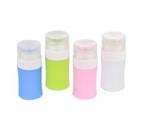 iplusmile 4 Pcs Flacon de Voyage Cosmétique en Silicone 38 Ml Bouteilles Vides Séparables pour Lotions, Démaquillants et Cosmétiques