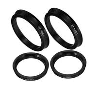 iplusmile 4 pièces Anneaux de Moyeu Roue Voiture Plastique Adaptateurs Centreur pour Vibrations Réduites et Confort de Conduite