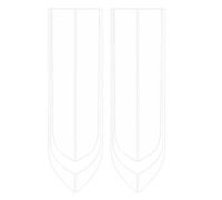 iplusmile 4 Pièces Autocollant Décoratif de Capot Voiture Blanc en PVC, | Suv et Capot, Pose Facile, Couvre les Rayures, Résiste aux Lavages, Look Élégant et Voyant