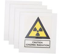 iplusmile 4 pièces Autocollants de Signalisation de Sécurité Stickers de Mise Garde les Radiations Adhésifs Résistants pour Usage Intérieur et Extérieur Signes de Précaution Industriels et