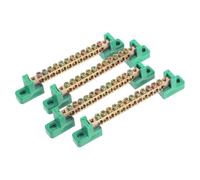 iplusmile 4 pièces Barrette de Terre Cuivre Positions avec Base Bloc de Distribution Électrique Robuste et Facile à Installer pour Panneaux Marins et Boîtes Électriques