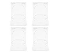 iplusmile 4 Pièces Boîte à Blush Étui à Fards à Paupières Vide Carré 39,6mm Ps Transparente, Boîte de Sous-traitance Cosmétique Compacte, pour DIY Cosmétiques et Voyage