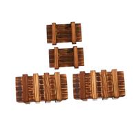 iplusmile 4 pièces Boîte à Puzzle Bois avec Compartiments Secrets Jeu Éducatif Bois pour Garçon Fille Étui Puzzle Cadeau Anniversaire et Noël Coffret Casse-tête pour Garçons et Filles