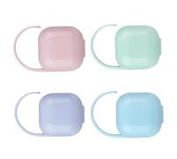 iplusmile 4 pièces Boîte à Tétine Portable Plastique Étui de Rangement Compact et Léger pour Sucettes Protège Tétine Propre pour Garçon Fille Voyage et Sorties