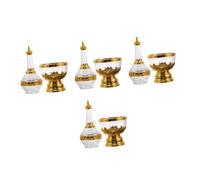 iplusmile 4 Pièces Bouteille Verre pour Bénite Récipient de Prière Verre Transparent pour Rites Spirituels Utilisation Lors des Baptêmes Décoration de Temple Ambiance