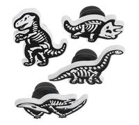 iplusmile 4 pièces Broches Dinosaures Alliage Forme Crâne Squelette Épingles de Revers Créatives pour Sac Pull Robe Châle Accessoires Mode pour Femmes et Filles