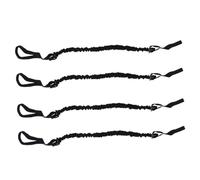 iplusmile 4 pièces Corde Élastique pour Roue Abdominale Sangles Résistantes pour Exercices de Musculation Support pour Entraînement Abdominal et Perte de Graisse