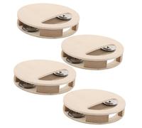 iplusmile 4 Pièces Jouets Bois à Peindre pour Garçon Fille Hochet Montessori Diy Non Instrument Percussion pour Garçon Fille Stimulation Sensorielle et Apprentissage Précoce