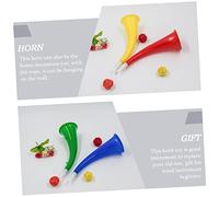iplusmile 4 pièces Jouets Trompette Corne de Cheering pour Garçon Fille Modèles de Trompettes Musicales Amusantes de Fête pour Activités Extérieures et Compétitions Couleur Aléatoire