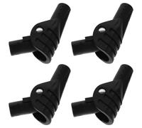 iplusmile 4 Pièces Kit de Réparation de Tente, Connecteur Noir | Plastique Léger et Compact, Portable pour Randonnée, Usage Facile, Pièces pour Arceaux et Support
