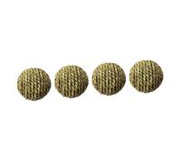 iplusmile 4 pièces Lot de Balles Tissées Paille Naturelles pour Hamster Chinchilla et Perroquet à Mâcher pour Animaux de Compagnie Stimule Activité et Soulage Ennui Cage Compacte