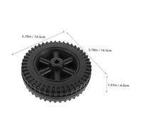 iplusmile 4 Pièces Lot de Roues de Rechange pour Barbecue Roues Plastique Soufflé Résistantes à Lusure de Cuisson Extérieurs pour Terrain Varié